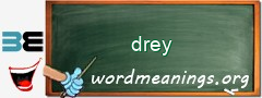WordMeaning blackboard for drey
